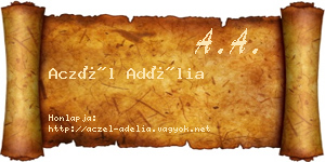 Aczél Adélia névjegykártya